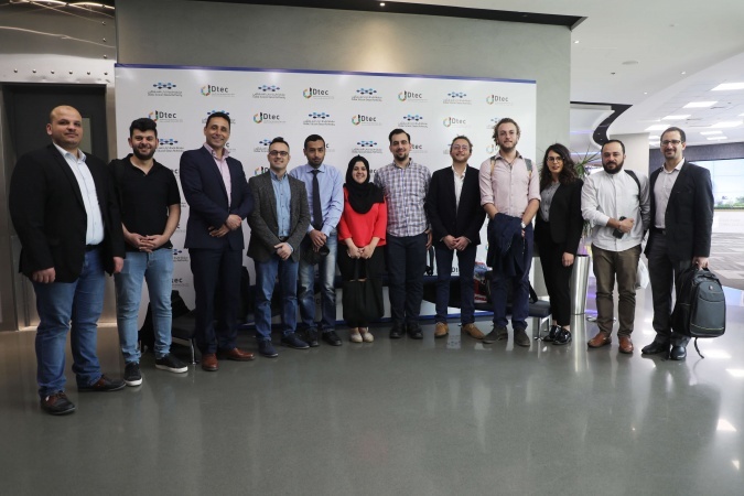 Palestinian startups Pitching at Dtec