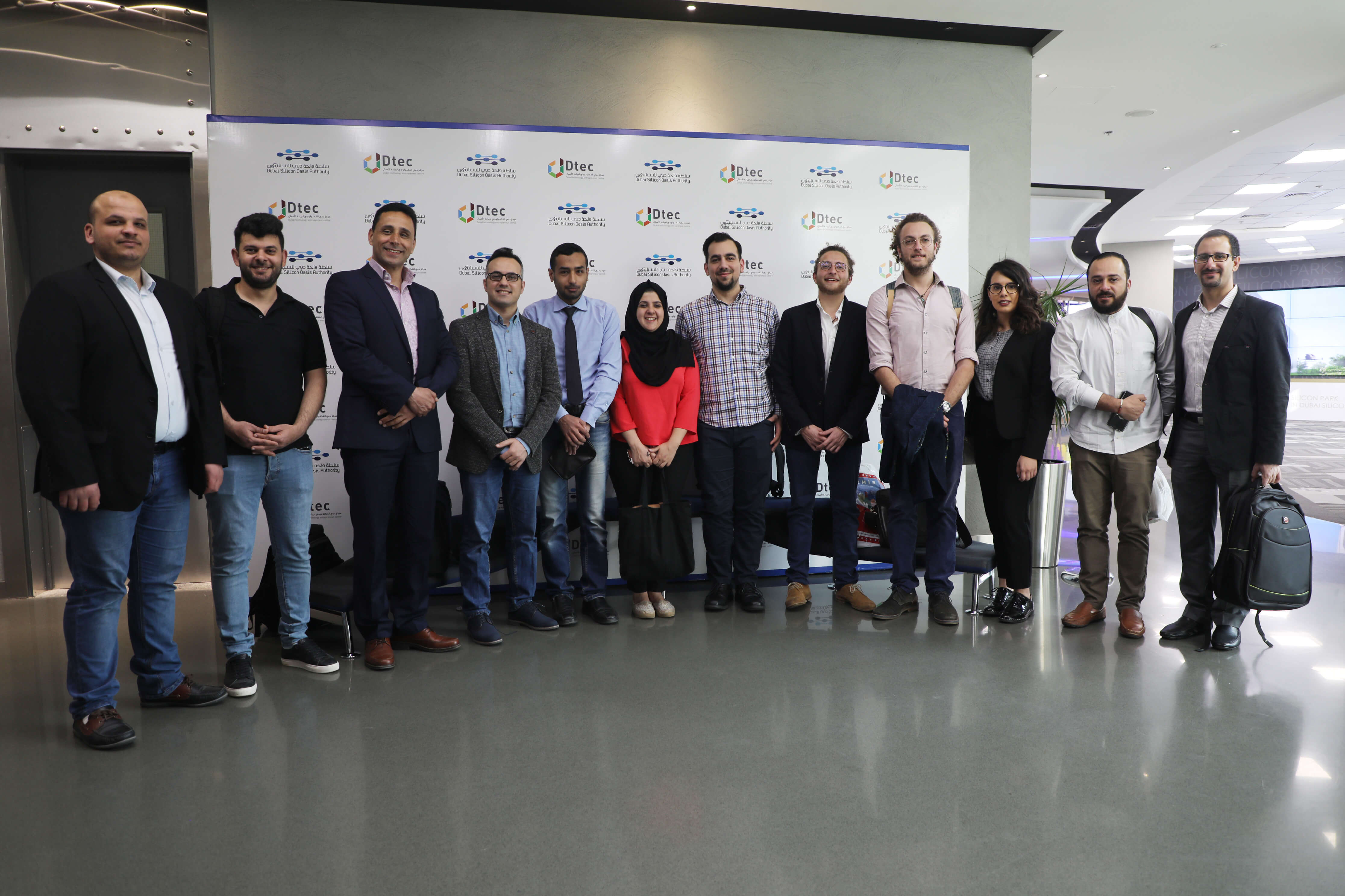 Palestinian startups Pitching at Dtec
